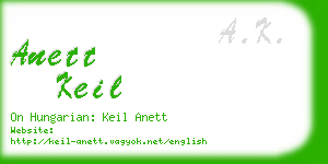 anett keil business card